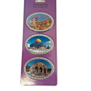 Jerusalem Magnet Set Iconic Landmarks 3 Pcs‎